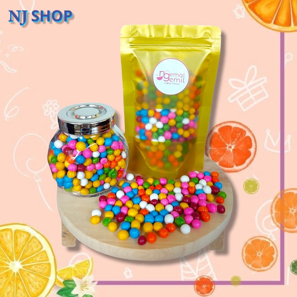 

[Permen Original] - Permen jadul Telur Cicak Warna Warni Permen Mini Rainbow Kualitas Premium