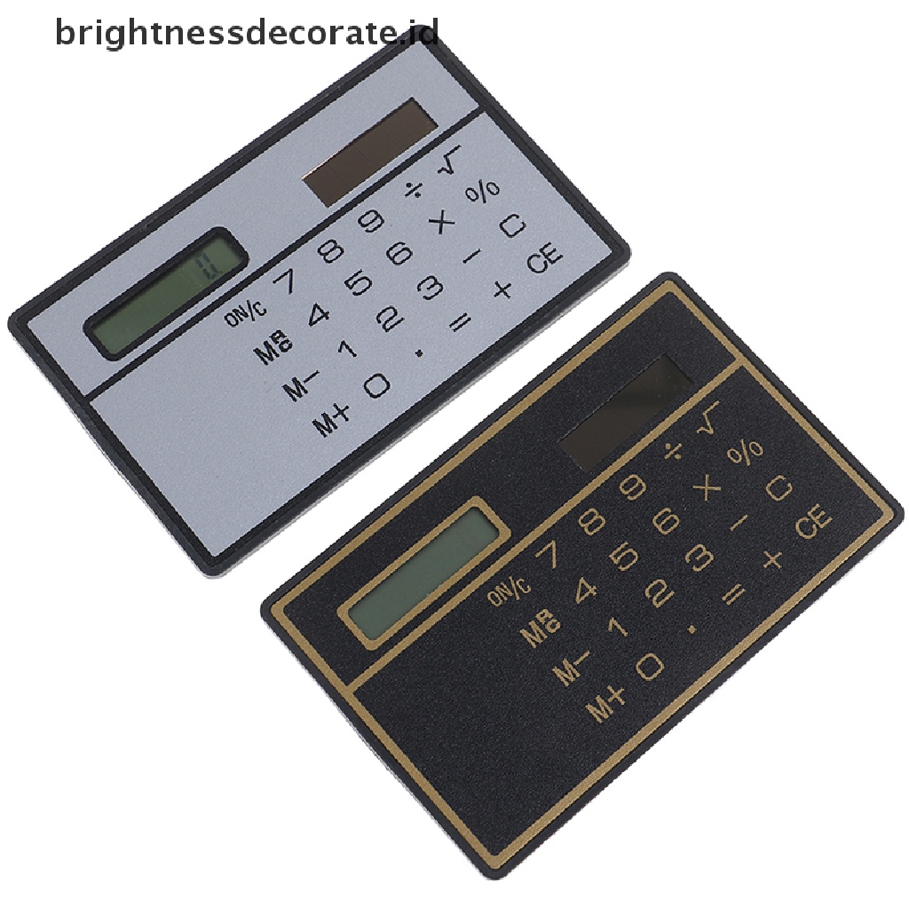 [birth] Mini Calculator Credit Card Size Stealth School Cheating Pocket Size 8 Digit [ID]