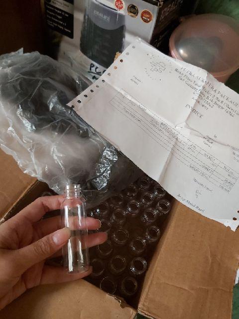 (paket 50 Pcs) Botol Fliptop 30 Ml - Fliptop Hitam