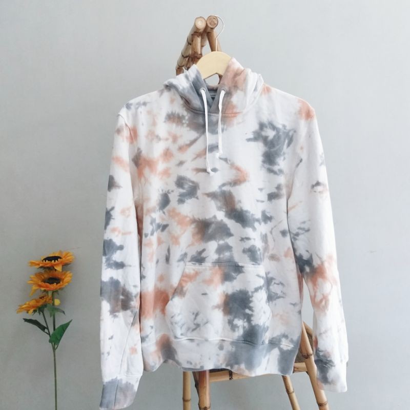 H&M Hoodie Tie Dye - Brown