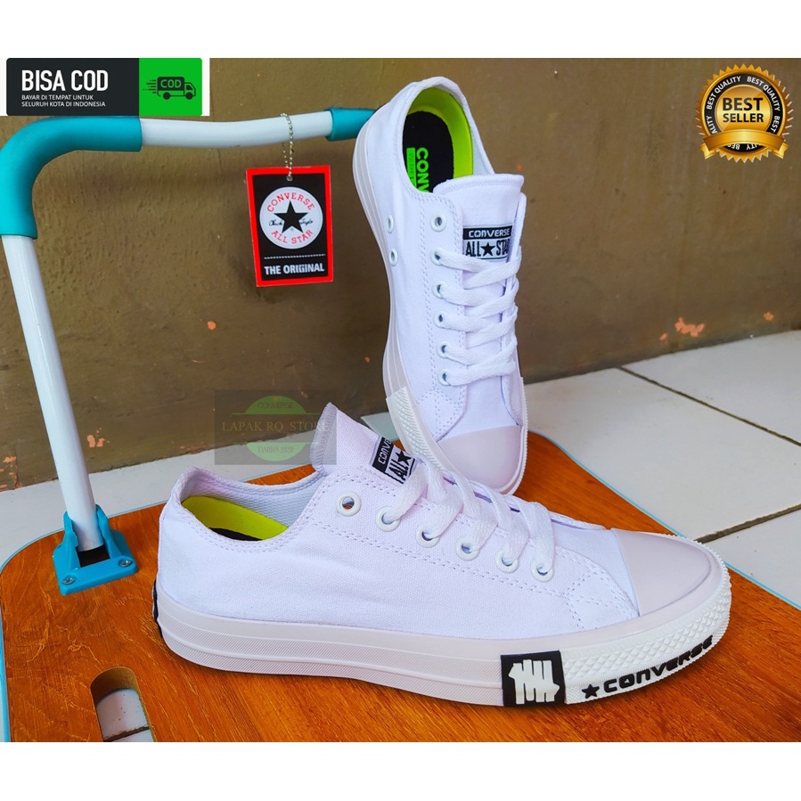 Sepatu Converse70 Chuck Taylor All Star Ct Undefeated Low White/Putih Premium