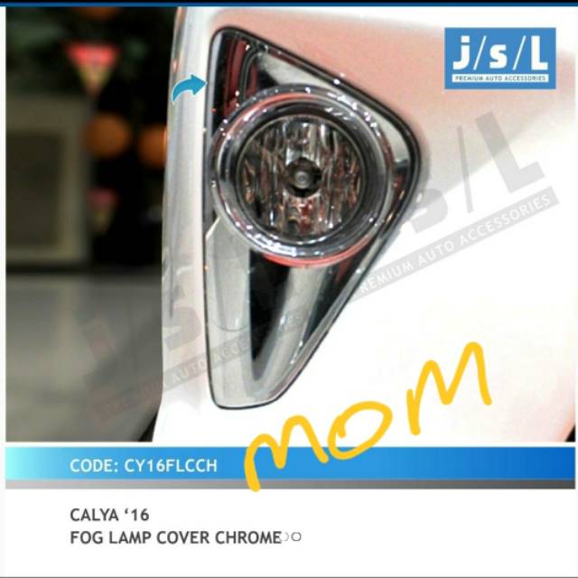 Garnish Lampu Cover Ring Foglamp Chrome JSL Calya