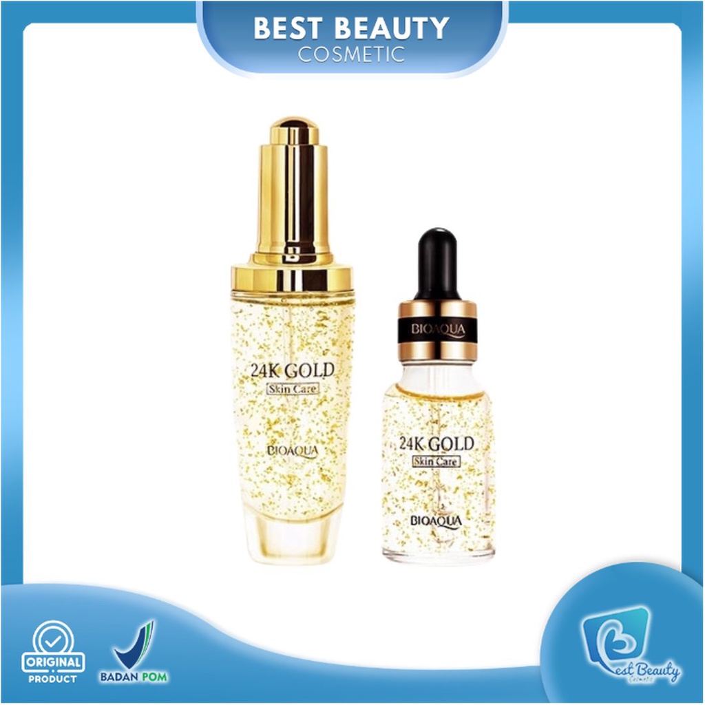 ★ BB ★  BIOAQUA 24K Gold Brightening Serum Essence 30ml - Serum Wajah Brightening - BIO AQUA【BPOM】