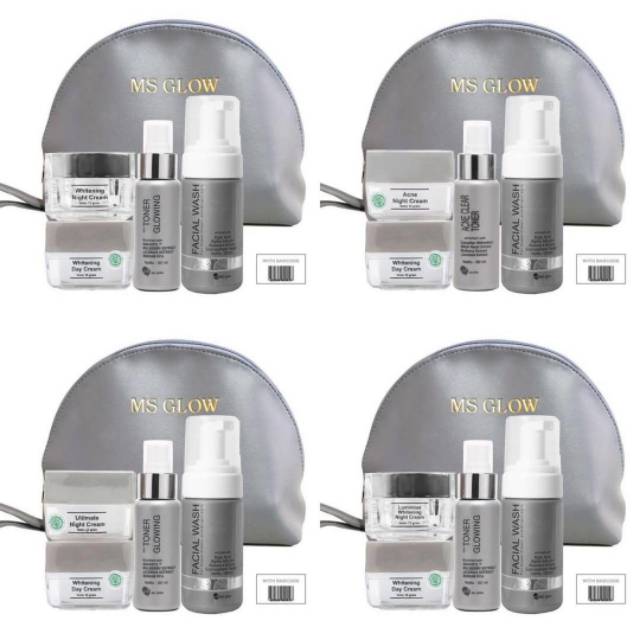 Ms Glow Paket Wajah Lengkap Whitening Luminous Acne Ultimate
