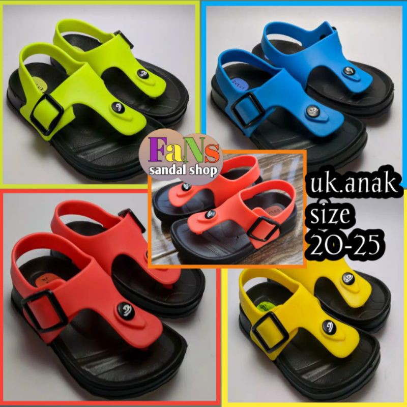 Sandal Anak Tali Bergaya Variasi Warna Terbaru 213e-GN