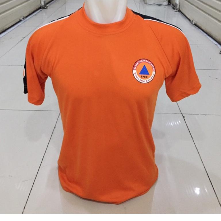 Raih Diskon //e30➞ Kaos basarnas/bpbd orenge reglan/kombinasi