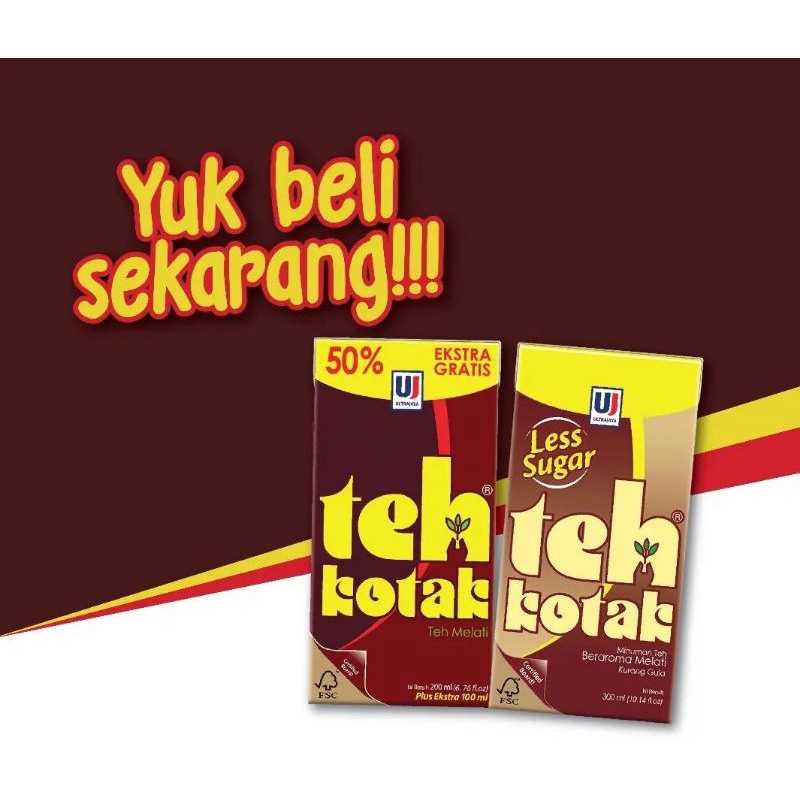 TEH KOTAK 300ml (1 Dus isi 24pc)