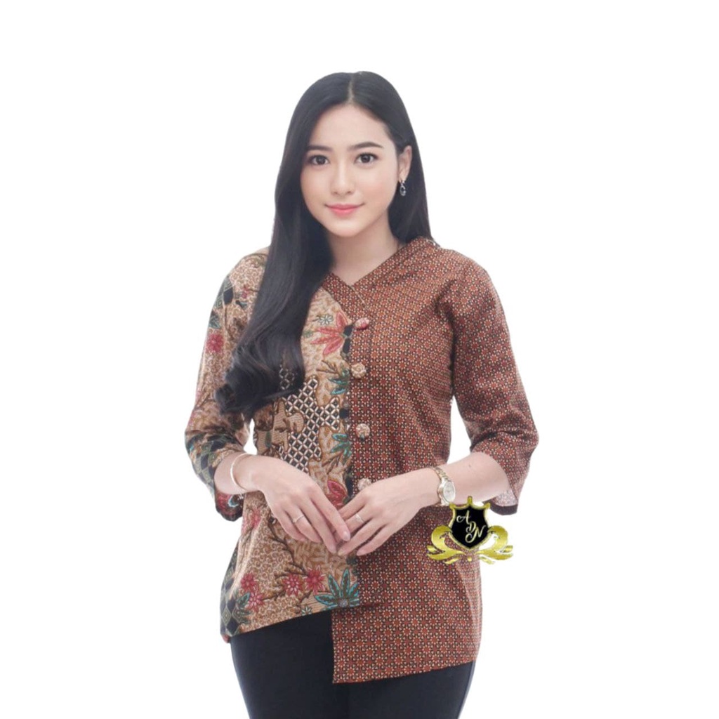 COUPLE BATIK NEW HEM BLUS BLOUSE TRENDING INTERNATIONAL COUPLE SERAGAM TERLARIS