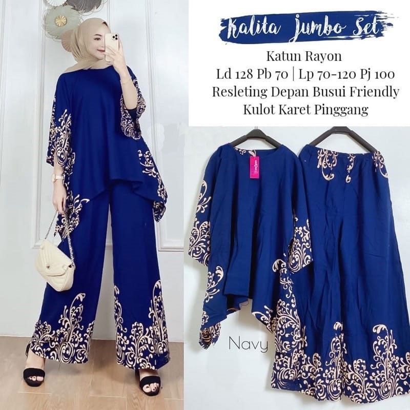 SETELAN JUMBO XXL KALITA/ PAJAMAS PIYAMA ONE SET/ ONE SET RAYON / SETELAN TYDE KELELAWAR