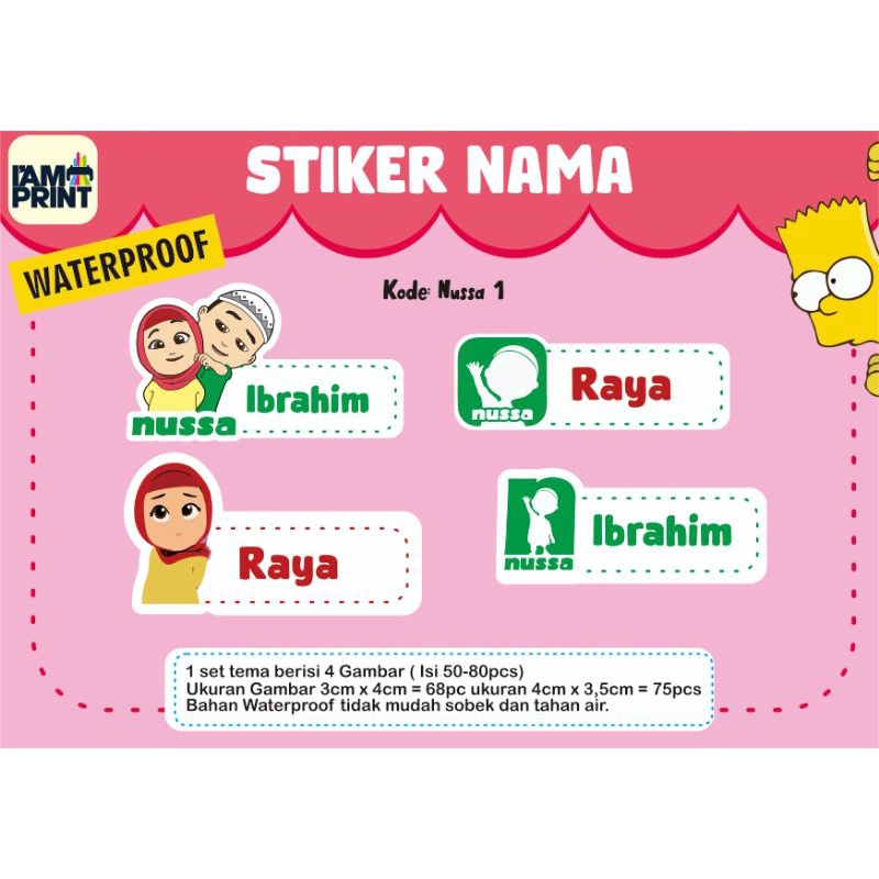 

STIKER NAMA CUSTOM ISI BANYAK WATERPROOF