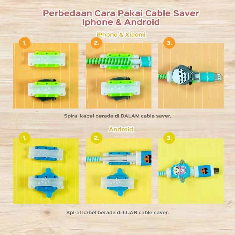 Pelindung Kabel Spiral 1 Paket Charger