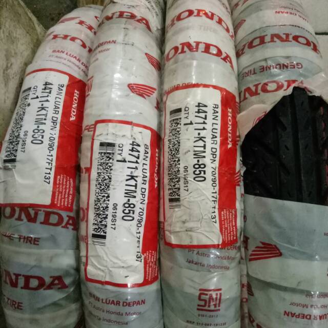 BAN LUAR DEPAN  KTM BEBEK 70/90 R 17 TUBE TYPE BAN MOTOR BEBEK SUPRA REVO KARISMA FEDERAL AHM HONDA