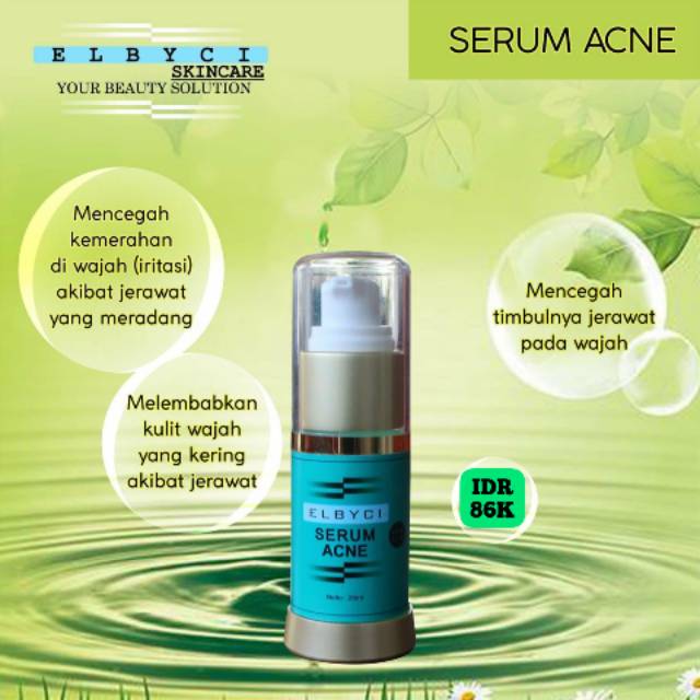 Serum Acne | Elbyci skincare | Mengatasi Jerawat | Pelembab kulit