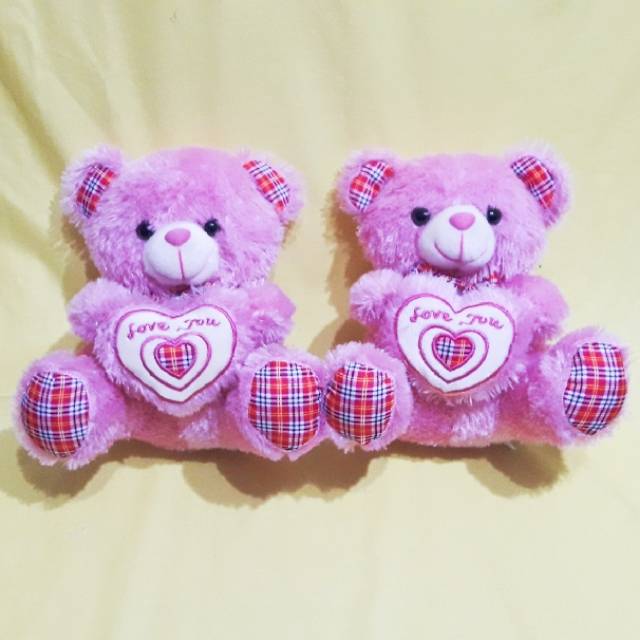 Boneka Teddy Bear Pink Rasfur Love