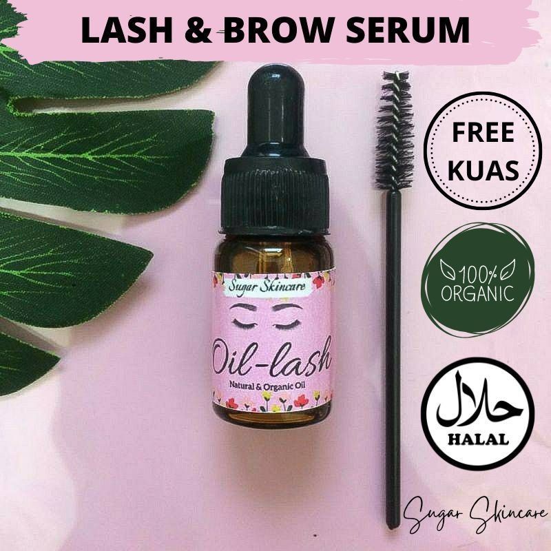 ☀️ YAMSHOP88 ☀️ OILASH SERUM EYEBROW & EYELASH SERUM BULU MATA ALIS MURAH OIL LASH BY SUGAR SKINCARE