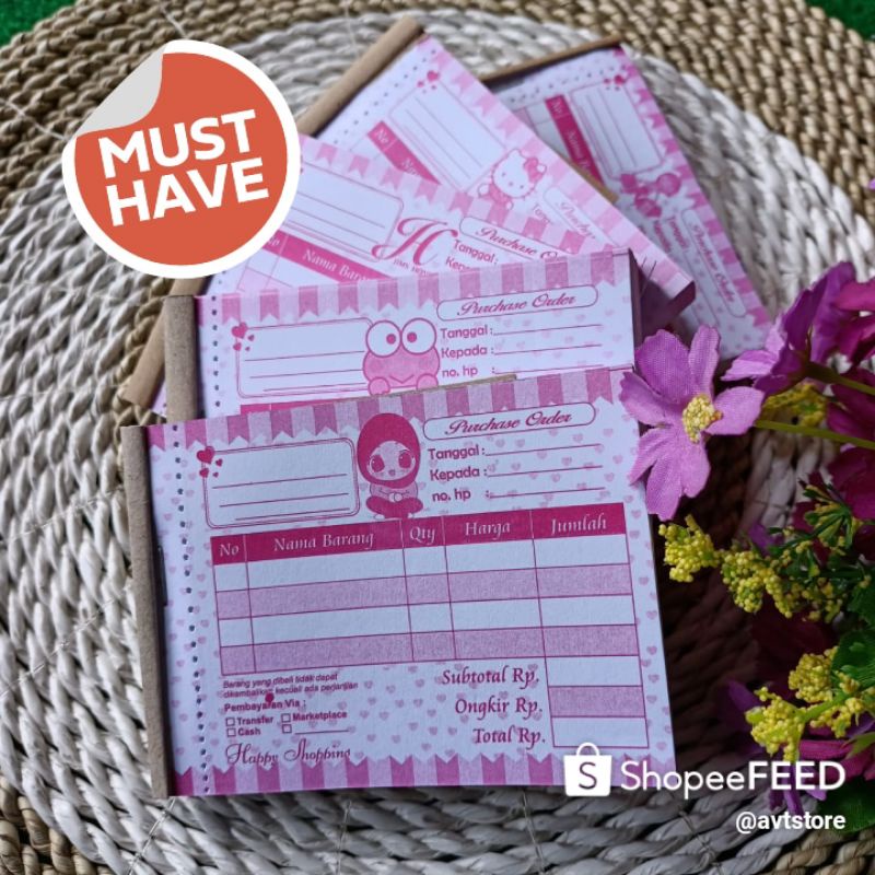 

NOTA OLSHOP MINI 100 LEMBAR TERMURAH/BUKU NOTA ONLINE SHOP MURAH BEST SELLER