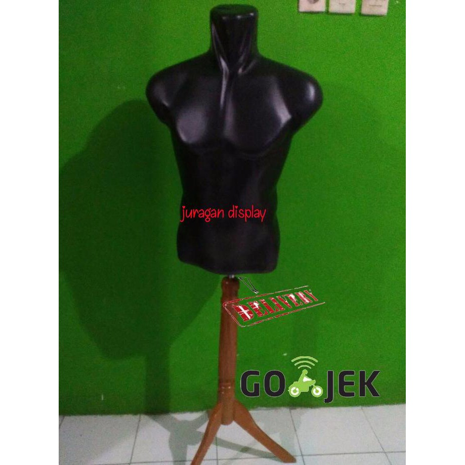 Jual Manekin Body Otot Cowok Plus Tiang Kayu Best Price Khusus Gojek Shopee Indonesia