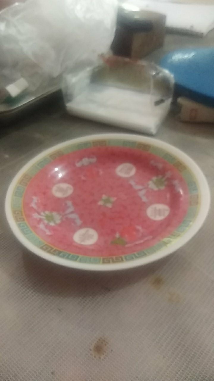 6 Pcs Piring Melamine Kecil Motif Meishing306