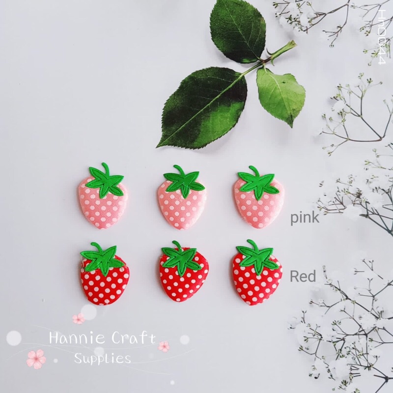 

APLIKASI STRAWBERRY PER LUSIN (3x2,5cm) | CRAFT0044