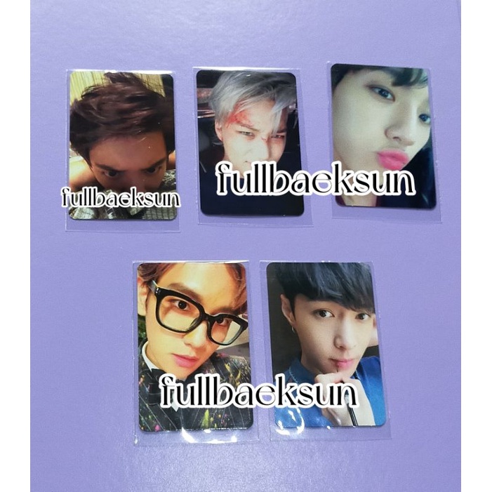 photocard exo chanyeol kai lay baekhyun sing for you monster exact hey mama lucky one lotto