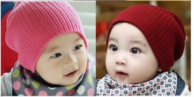 Topi Kupluk Rajut Anak Polos Lucu- Bayi Cap - Baby Hat