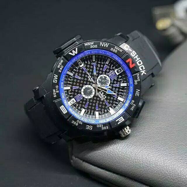 Jam tangan pria c shock QnQ tipe 2811 original anti air