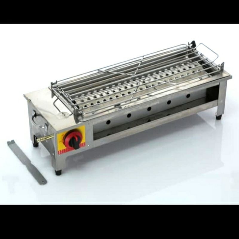 Panggangan BBQ LPG Gas Grill Infrared Roaster 1 Tungku + Rak Meja