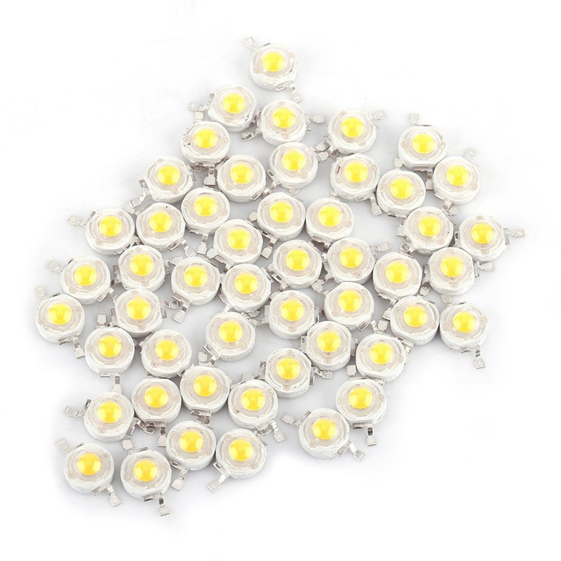 120pcs Lampu LED High Power 1w 6000K Warna Putih Untuk Komponen DIY