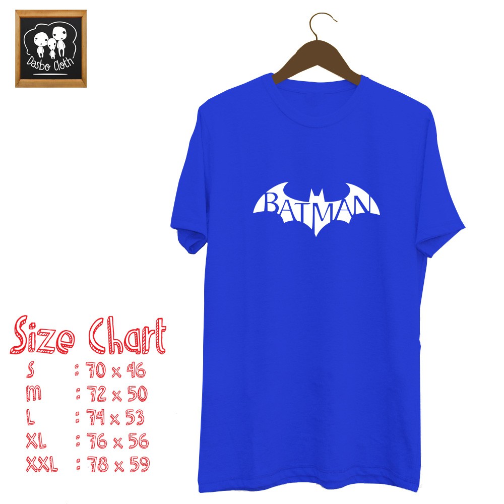 kaos distro batman 2 cotton combed 30s 7 varian wrna