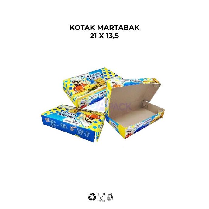 

[COD] KOTAK MARTABAK - DUS MAKANAN SIZE 21 X 13,5 - ISI 100 PCS JAKARTA [COD]