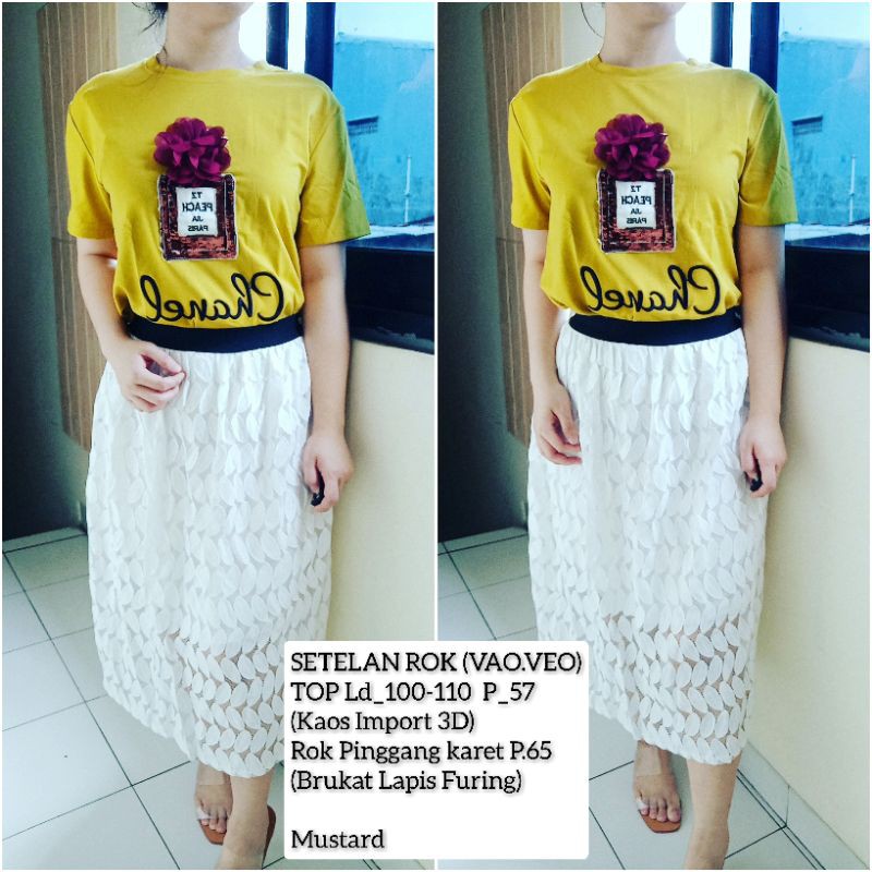 via#SETELAN ROK IMPORT/SETELAN ROK TUTU