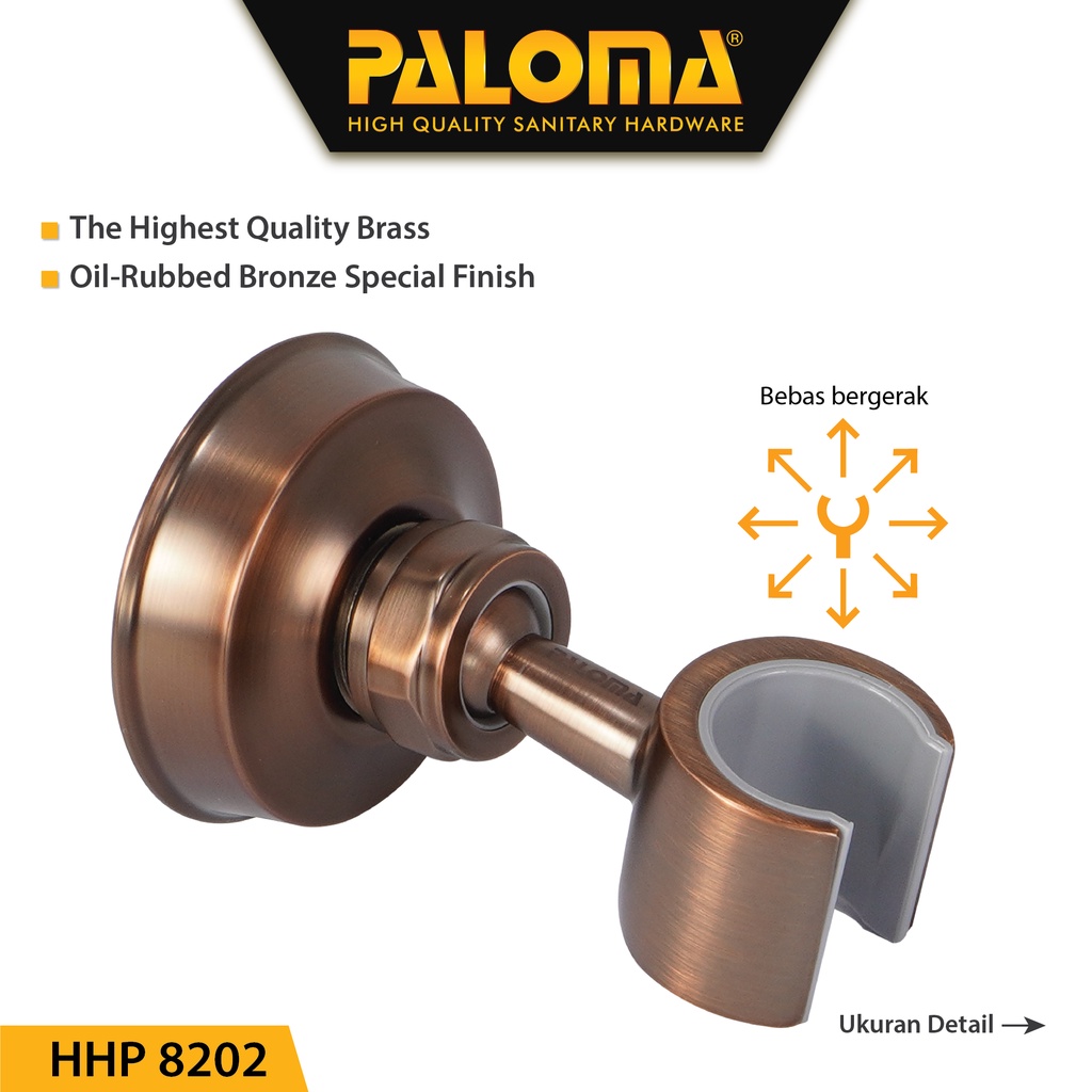 PALOMA HHP 8202 Shower Holder Gantungan Hanger Dudukan Hand Handshower