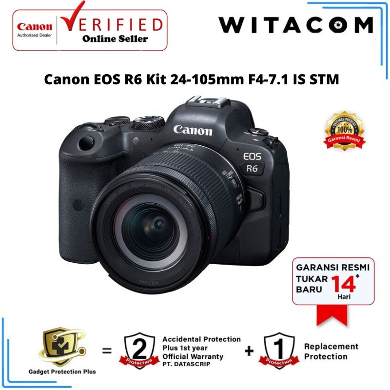 Jual Canon EOS R6 Kit RF 24105mm F47.1 IS STM Garansi Resmi