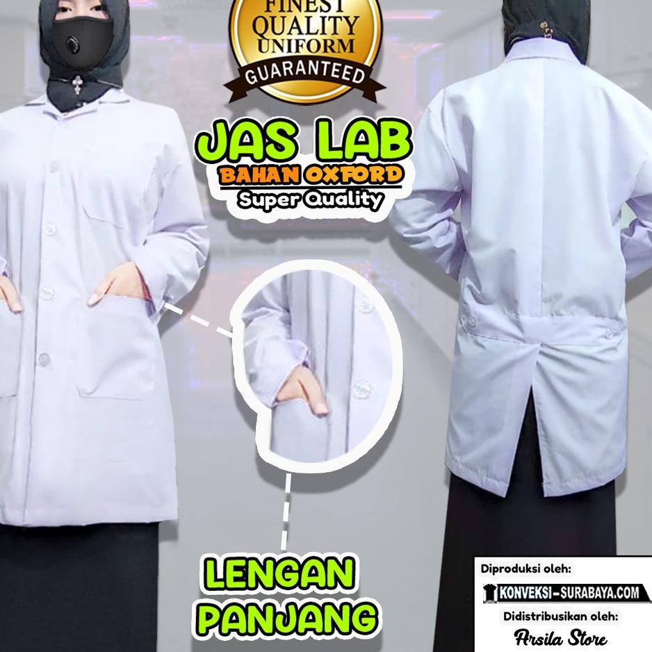 Harga Murah.. (MURAH) JAS LABORATORIUM LENGAN PANJANG / JAS LAB LENGAN PANJANG /JAS PRAKTEK/JAS LAB