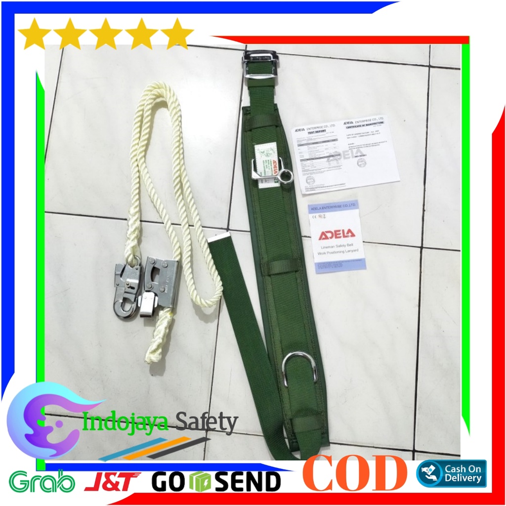 Jual Lineman Safety Belt Adela H27 Sabuk Pengaman Panjat Listrik