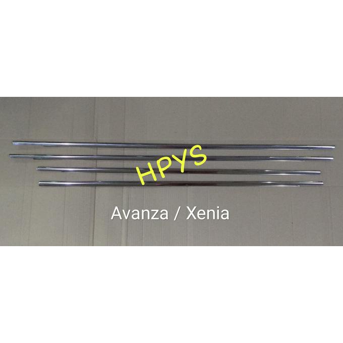 List Kaca Samping Chrome Avanza