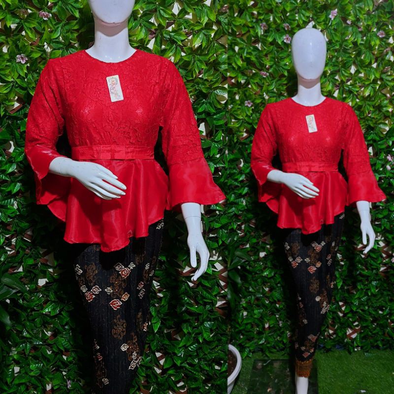Stelan gotik brukat organza/kebaya brukat organza