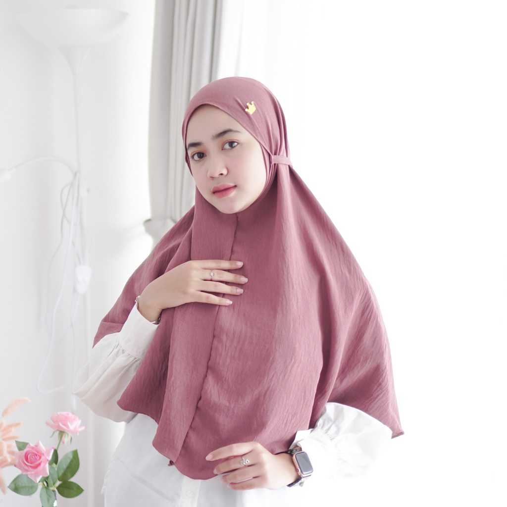 Jilbab Bergo [Crincle Airflow Premium] Ukuran 75 x 90 cm / Kerudung Instan By Glamour Hijab-6