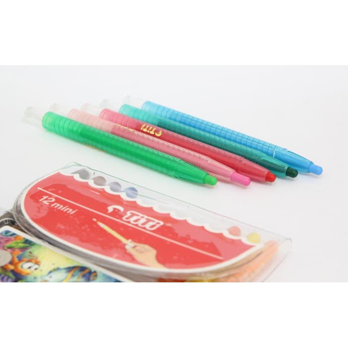 JG - CRAYON TITI / Krayon Putar Titi 12 Twist Crayons