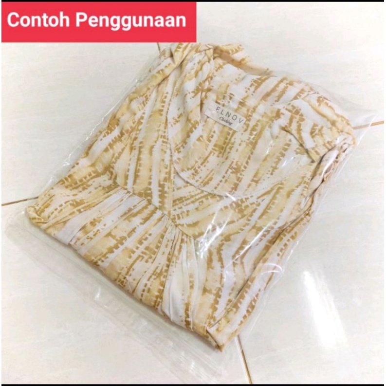 (100 pcs) Plastik Klip PP Bening Kemasan Klip 20x30 cm Tebal PP Zipper Ziplock Bag 50 micron / Kantong Plastik Klip 20x30 cm tebal 50 mc