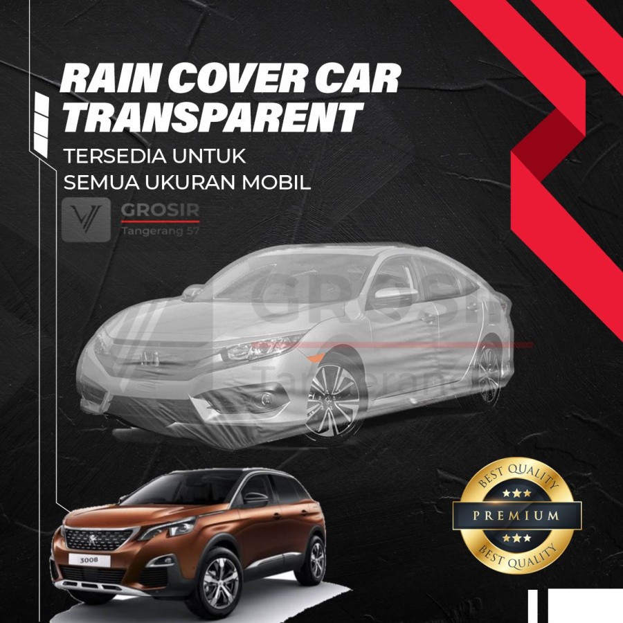 SARUNG TRANSPARAN PEUGEOT 3008 / BODY COVER PEUGEOT 3008