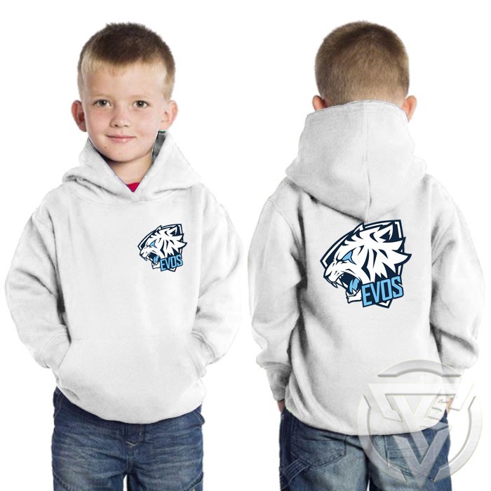 jaket hoodie anak evos esports