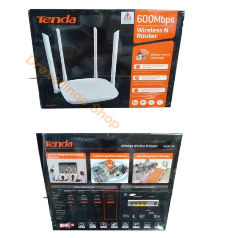 Tend F9 Network 600Mbps Wall Killer WiFi Wireless Router