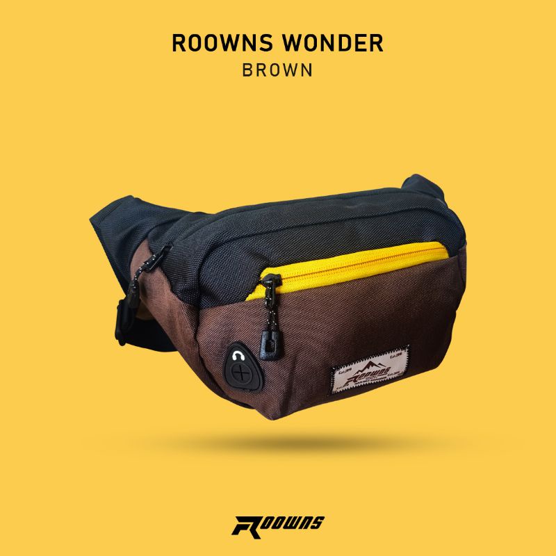 Tas Selempang Waistbag Tas Slempang Distro Semi Waterproof Pria Wanita Roowns Wonder