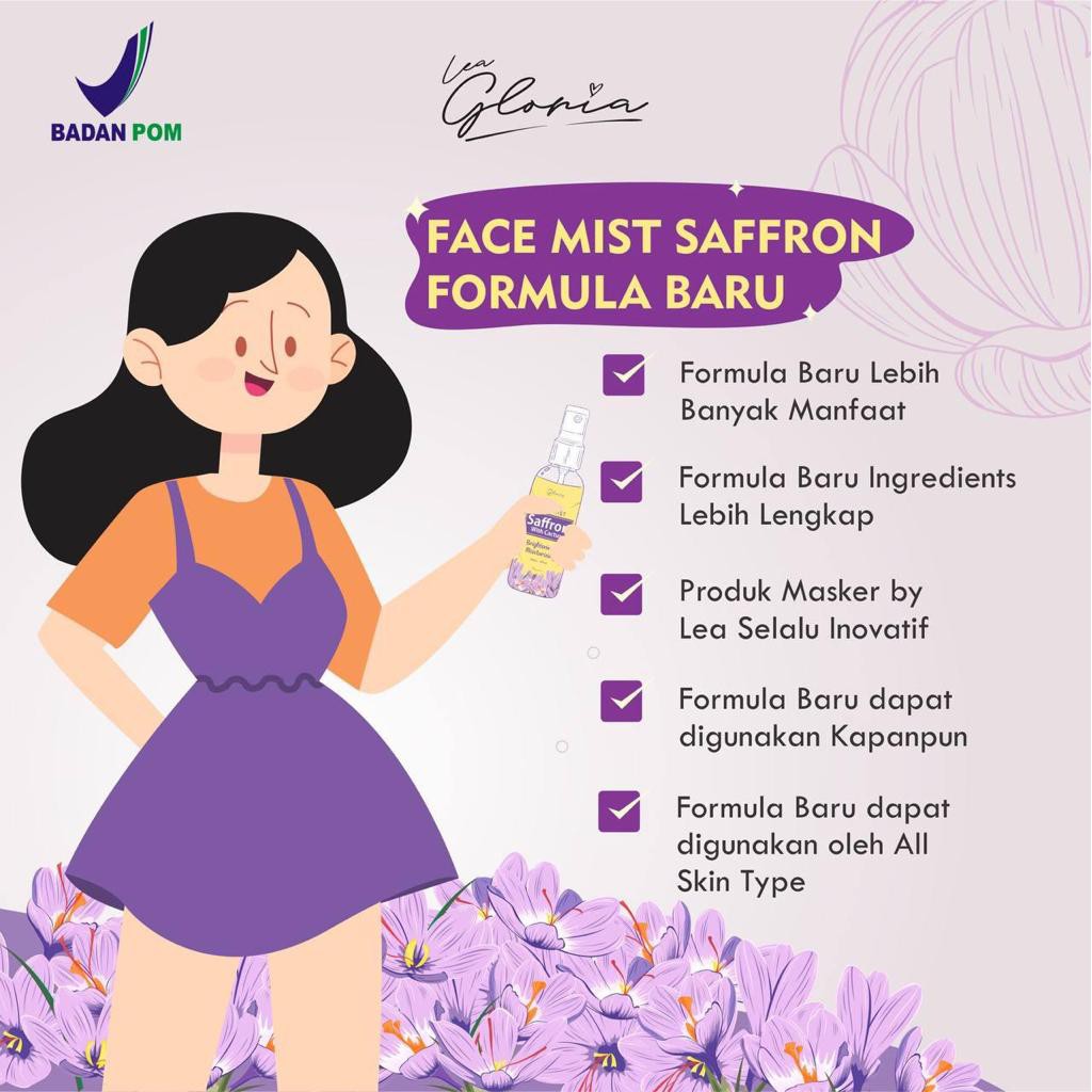 [BPOM]BY LEA GLORIA FACE MIST GLOWING SAFFRON TONER SAFFRON 100 ML