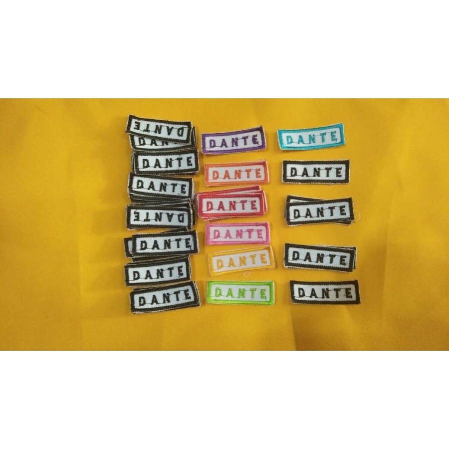 LABEL NAMA BORDIR / LABEL NAMA BAJU PAKAIAN SERAGAM