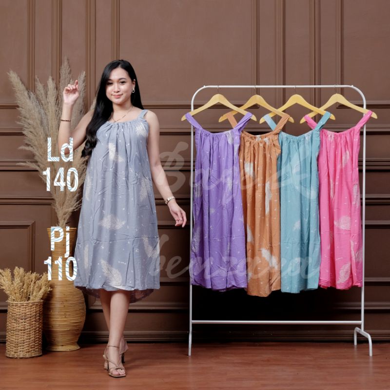 yukensi jumbo bahan halus baju tidur adem Daster Kekinian Busui Jumbo Murah Yukensi Tanpa Lengan