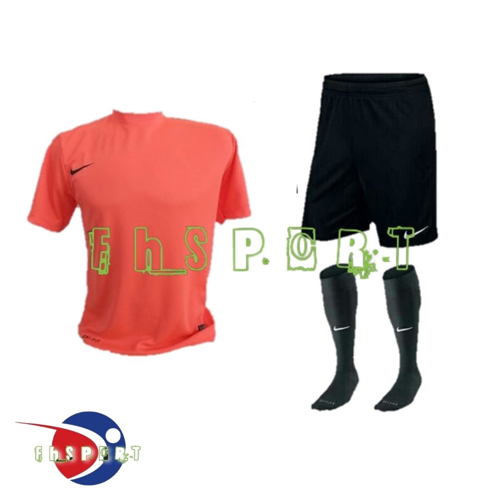 Kaos jersey polos &amp; celana pendek gratis kaos kaki, setelan olahraga futsal &amp; bola