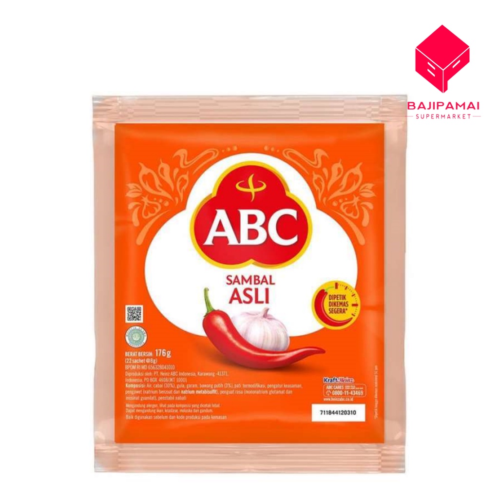 

ABC Saus Sambal Asli (176gr) Original Chili Sauce 22 Sachet