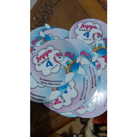 

Stiker Snack/ Nasi Kotak